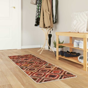 vidaXL Χαλί Runner MARSA Πολύχρωμο 50x100cm Πολυέστερ και PVC