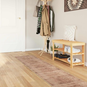 vidaXL Χαλί Runner MARSA Λευκό 50x300cm Πολυέστερ και PVC