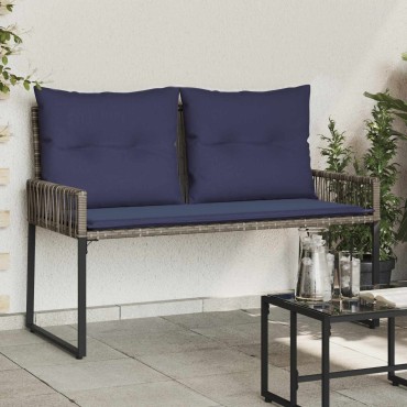vidaXL Εξωτερικός πάγκος 2 -Seater 4 τεμ. 110x59x82cm Ορθογώνιος