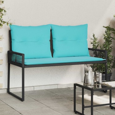vidaXL Εξωτερικός πάγκος 2 -Seater 4 τεμ. 110x59x82cm Ορθογώνιος