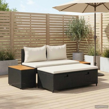 vidaXL Σειρά Καναπέ Εξωτερικού 4 -Seater 4 τεμ. 55x30x39 εκ