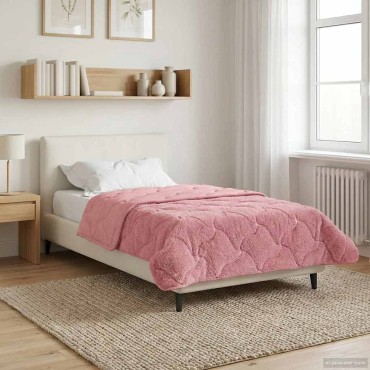vidaXL Χειμερινό Παπλωματοθήκη Ουαντινγκ Ροζ 155 x 200 εκ.