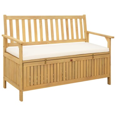 vidaXL Παγκάκι με αποθήκευση 2 -Seater 120x63x84cm Ορθογώνιος 1 τεμ.