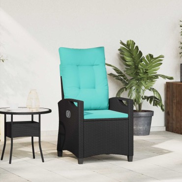 vidaXL Ανακλινόμενη καρέκλα κήπου 56x60x112cm ατσάλι