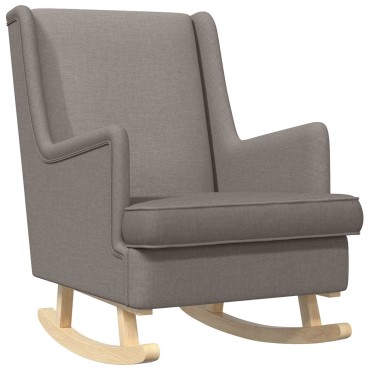 vidaXL Κουνιστή καρέκλα Taupe 62x80x85cm ύφασμα 1 τεμ.
