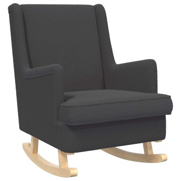 vidaXL Κουνιστή καρέκλα Σκούρο Γκρι 62x80x85cm Μπουκλέ 1 τεμ.