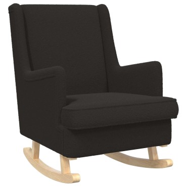 vidaXL Κουνιστή καρέκλα Μαύρο 62x80x85cm Μπουκλέ 1 τεμ.