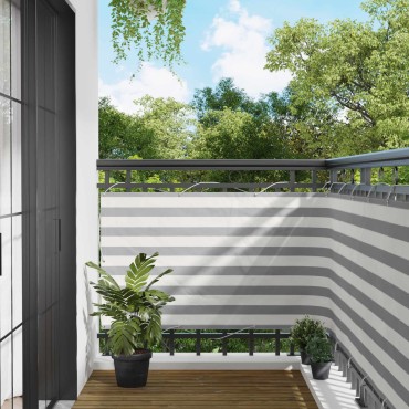 vidaXL Οθόνη Μπαλκονιού 100 x 400 cm Ύφασμα Όξφορντ Ορθογώνιος