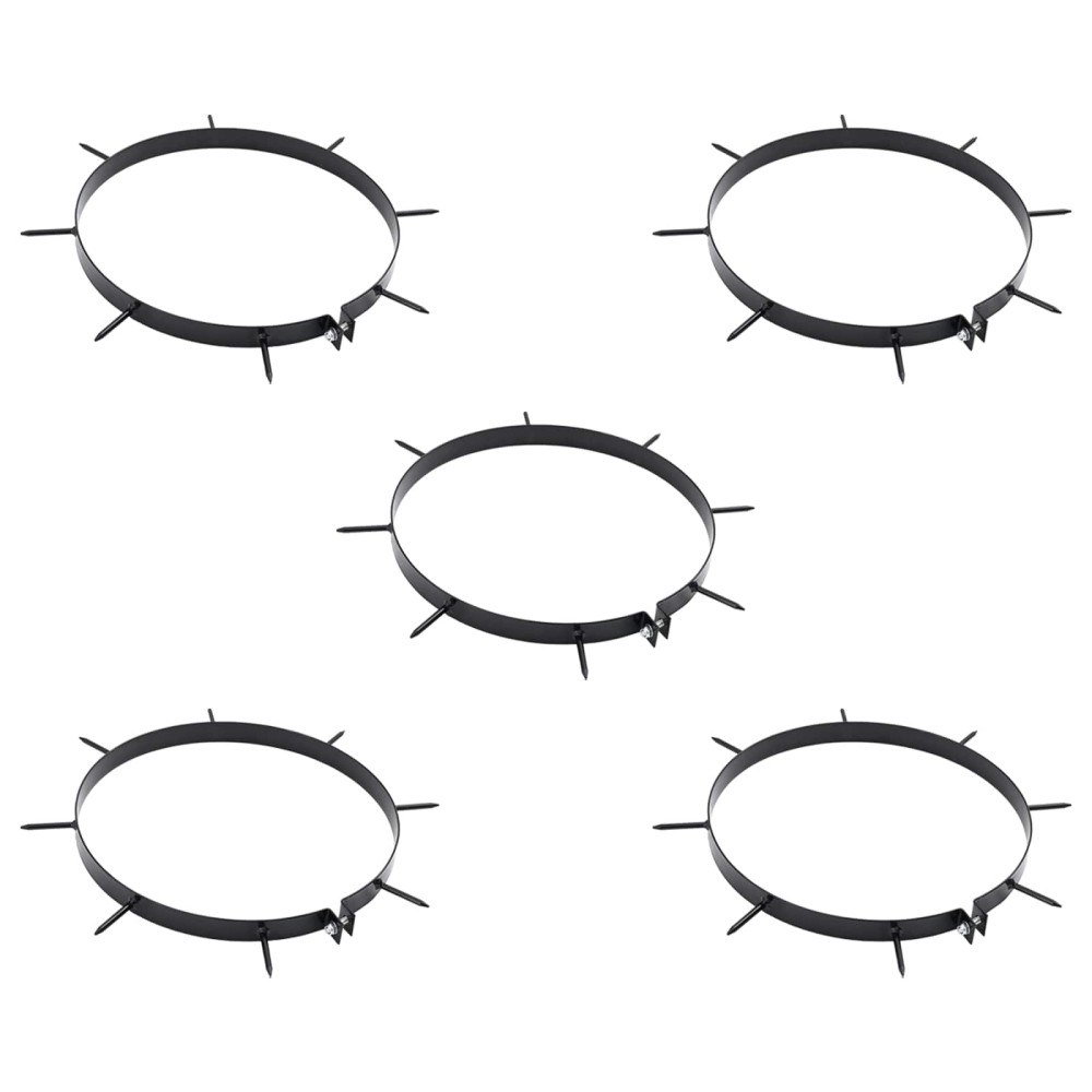 vidaXL Σφιγκτήρας Αεριστήρα Γκαζόν με Σπαθιά 5 pcs Ø 30 cm Ατσάλι