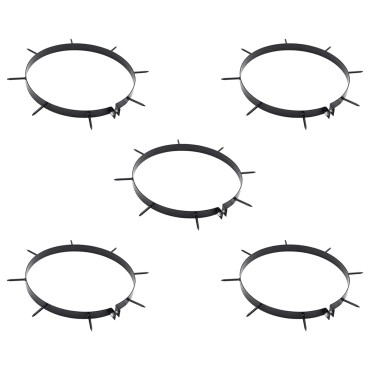 vidaXL Σφιγκτήρας Αεριστήρα Γκαζόν με Σπαθιά 5 pcs Ø 30 cm Ατσάλι