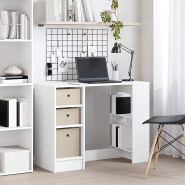 vidaXL Γραφείο Λευκό 100x40x75cm Επεξεργασμένο Ξύλο 1 τεμ.