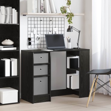vidaXL Γραφείο Μαύρη Οξυά 100x40x75cm Επεξεργασμένο Ξύλο 1 τεμ.