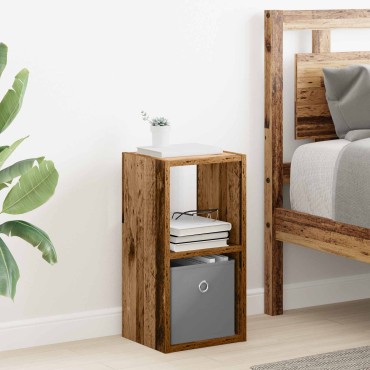 vidaXL Κομοδίνο Παλιό ξύλο 25,5x22x49,5cm Επεξεργασμένο Ξύλο 1 τεμ.