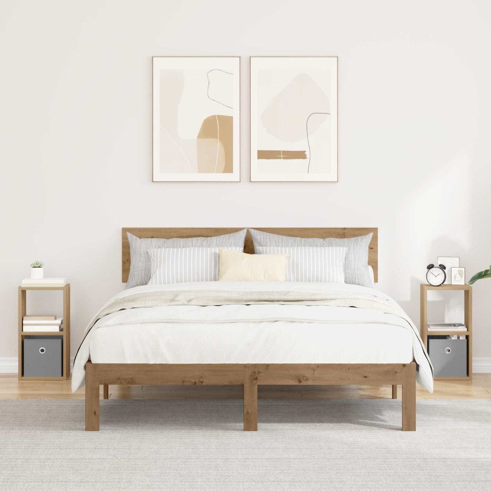 vidaXL Κομοδίνο 2 τεμ. Artisan Oak 25,5x22x49,5 εκ