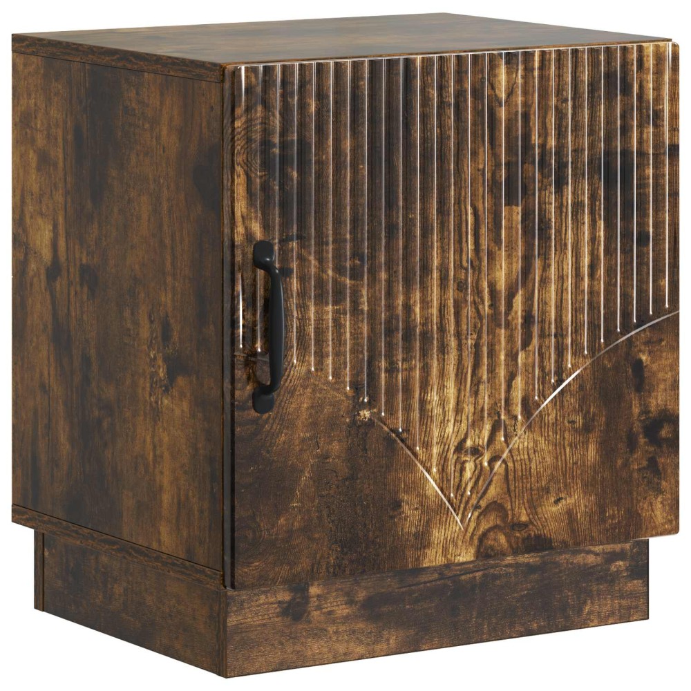 vidaXL Κομοδίνο Καπνισμένο Ξύλο Δρυός 43x34,5x47cm 1 τεμ.