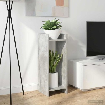 vidaXL Βάση φυτών Σκυρόχρωμο Γκρι 30 x 30 x 80 cm