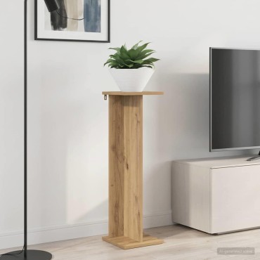 vidaXL Βάση φυτών 2 τμχ. Τεχνίτικη Δρυς 25 x 25,5 x 80,5 εκ.