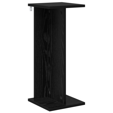 vidaXL Βάση φυτών Μαύρη Δρυς 25 x 25,5 x 60,5 εκ.