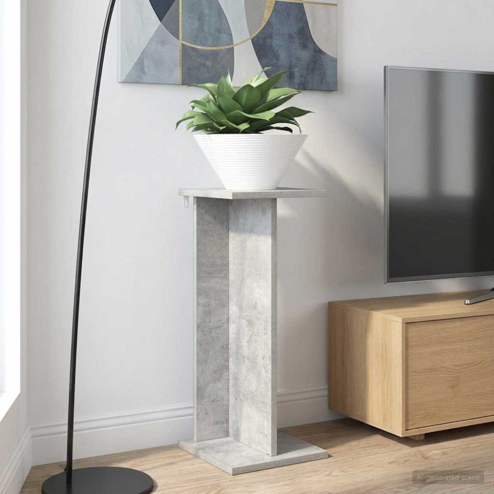 vidaXL Βάση φυτών 2 τμχ. Σκυρόχρωμο Γκρι 25 x 25,5 x 60,5 εκ.