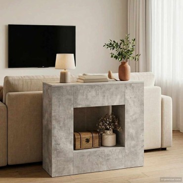 vidaXL Σκυρόχρωμο Γκρι 82x29x74cm