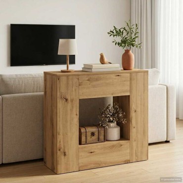 vidaXL Τεχνίτικη Δρυς 82x29x74cm