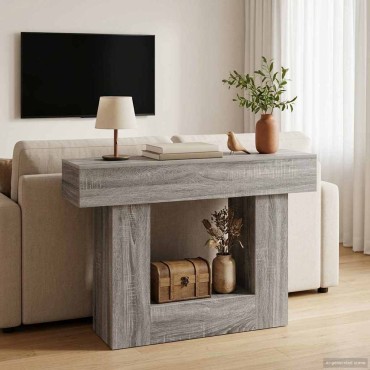 vidaXL Γκρι Σονομά 101x30x74 εκ