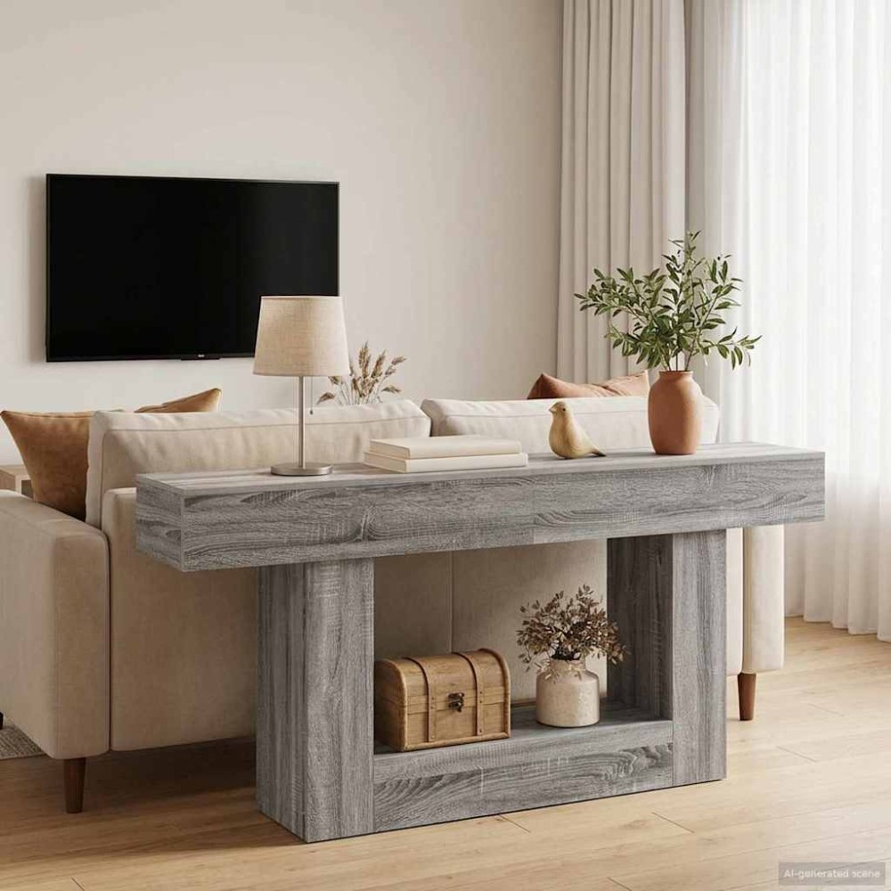 vidaXL Γκρι Σονομά 160x30x74 εκ