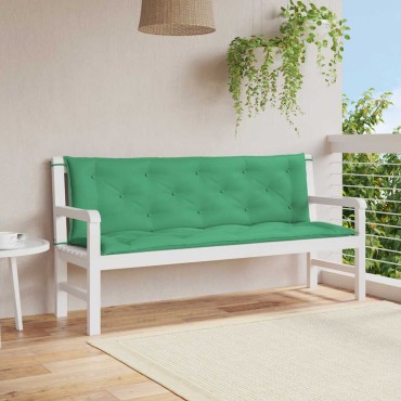 vidaXL Μαξιλάρι Πάγκου Κήπου Πράσινο 150x(50+50)x7cm Ύφασμα Oxford