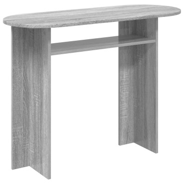 vidaXL Τραπέζι κονσόλας με αποθήκευση Γκρι Sonoma 100x39,5x75 εκ