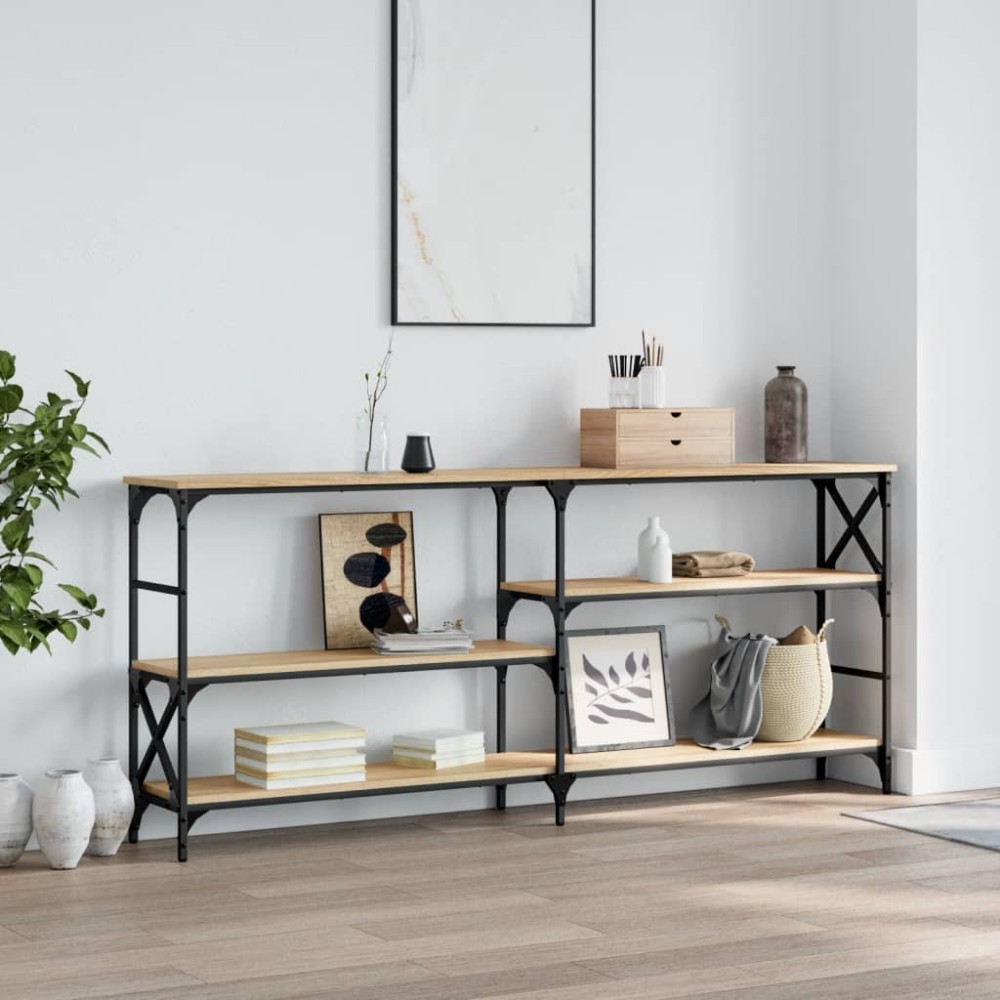 vidaXL Τραπέζι Κονσόλα Sonoma Δρυς 180x29x76,5cm Επεξεργασμένο Ξύλο 1 τεμ. vidaXL Τραπέζι Κονσόλα Sonoma Δρυς 180x29x76,5cm Επεξεργασμένο Ξύλο 1 τεμ.