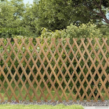 vidaXL Επεκτάσιμο πλέγμα φράχτη 2 τμχ. 100x105cm Μπαμπού