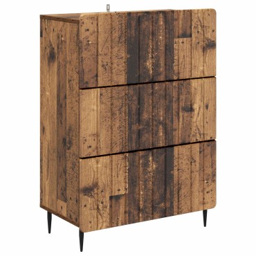 vidaXL Ντουλάπι με Συρτάρια Παλαιωμένο ξύλο 66x34,5x92cm 1 τεμ.