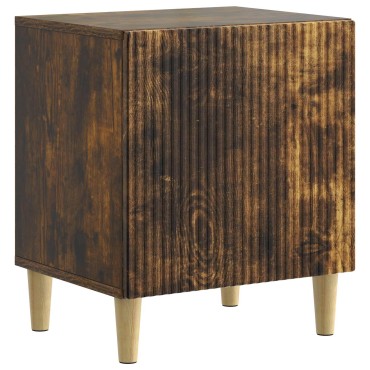 vidaXL Κομοδίνο Καπνισμένο Ξύλο Δρυός 43x34,5x50 εκ 1 τεμ.