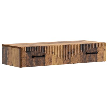 vidaXL Τραπεζάκι Τοίχου Παλαιωμένο ξύλο 87,5x34,5x17cm