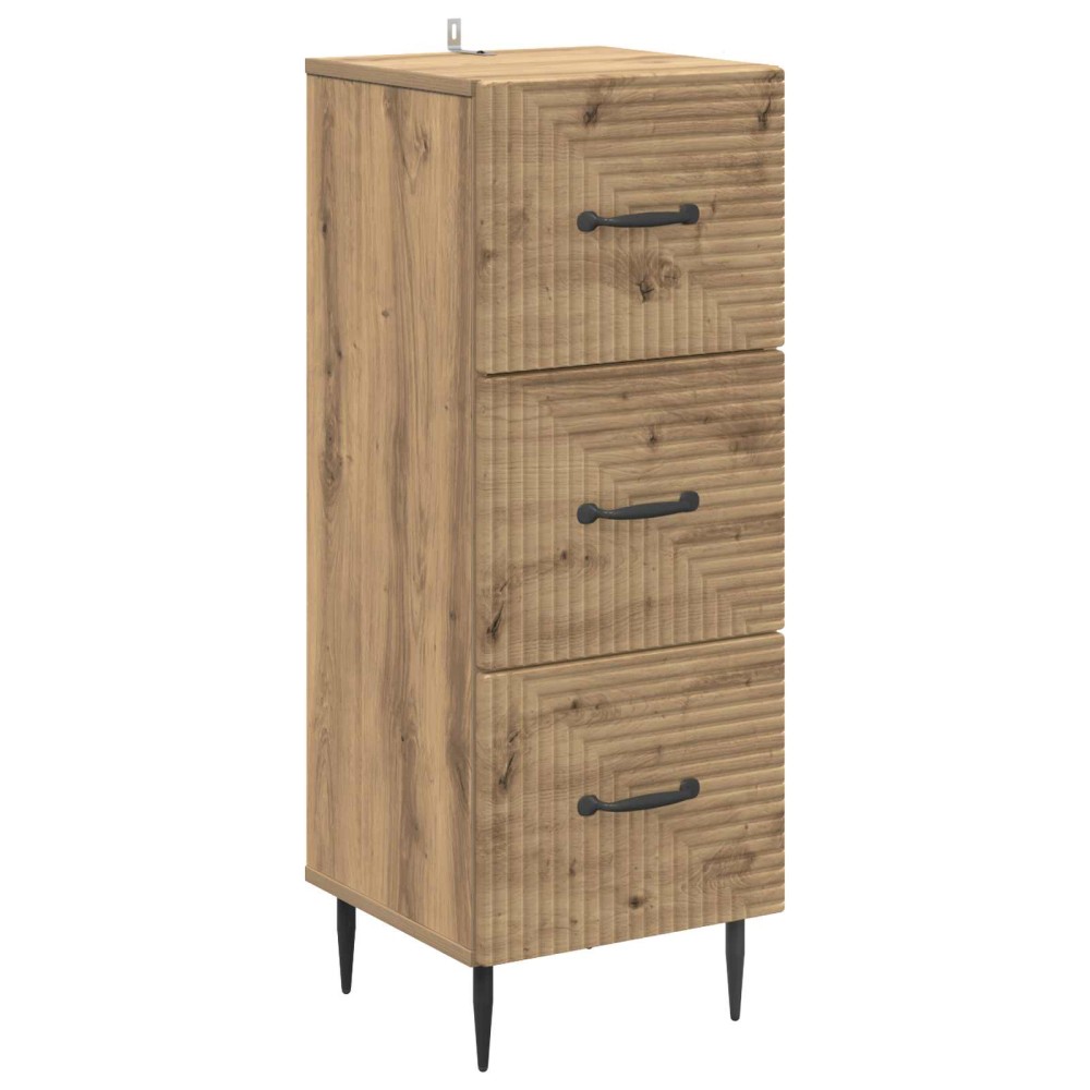 vidaXL Ντουλάπι με Συρτάρια 33x34,5x89,5cm Επεξεργασμένο Ξύλο 1 τεμ.