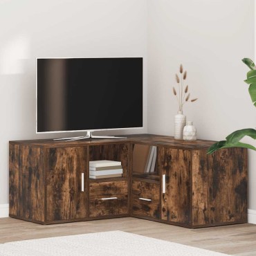 vidaXL Γωνιακό Έπιπλο Καπνιστή δρυς 160x40x45cm από Επεξεργ. Ξύλο 1 τεμ.