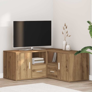 vidaXL Ντουλάπι Γωνιακό Αρτισιανή Δρυς 160x40x45cm από Επεξ. Ξύλο 1 τεμ.
