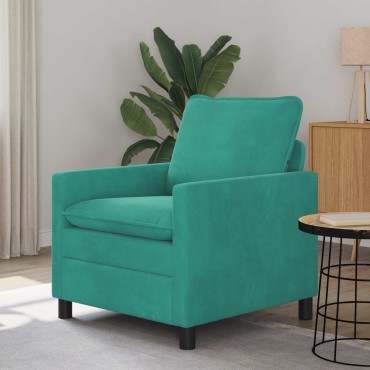 vidaXL Καναπές Τιρκουάζ 76x81x87,5cm Βελούδο