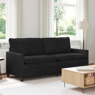 vidaXL Καναπές Μαύρο 196x81x87,5cm Βελούδο