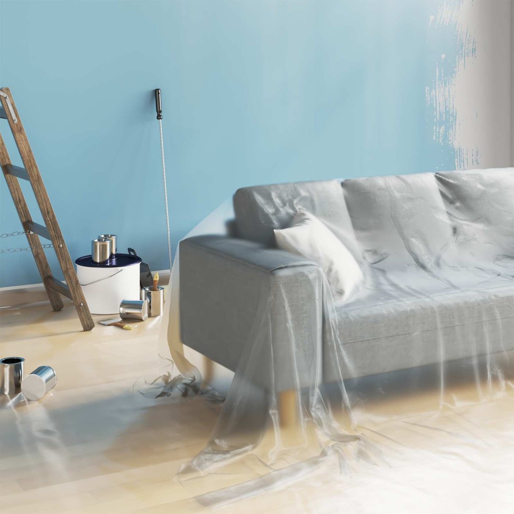 vidaXL Φύλλο σκόνης 6 τμχ. Διαφανές 400 x 500 cm HDPE