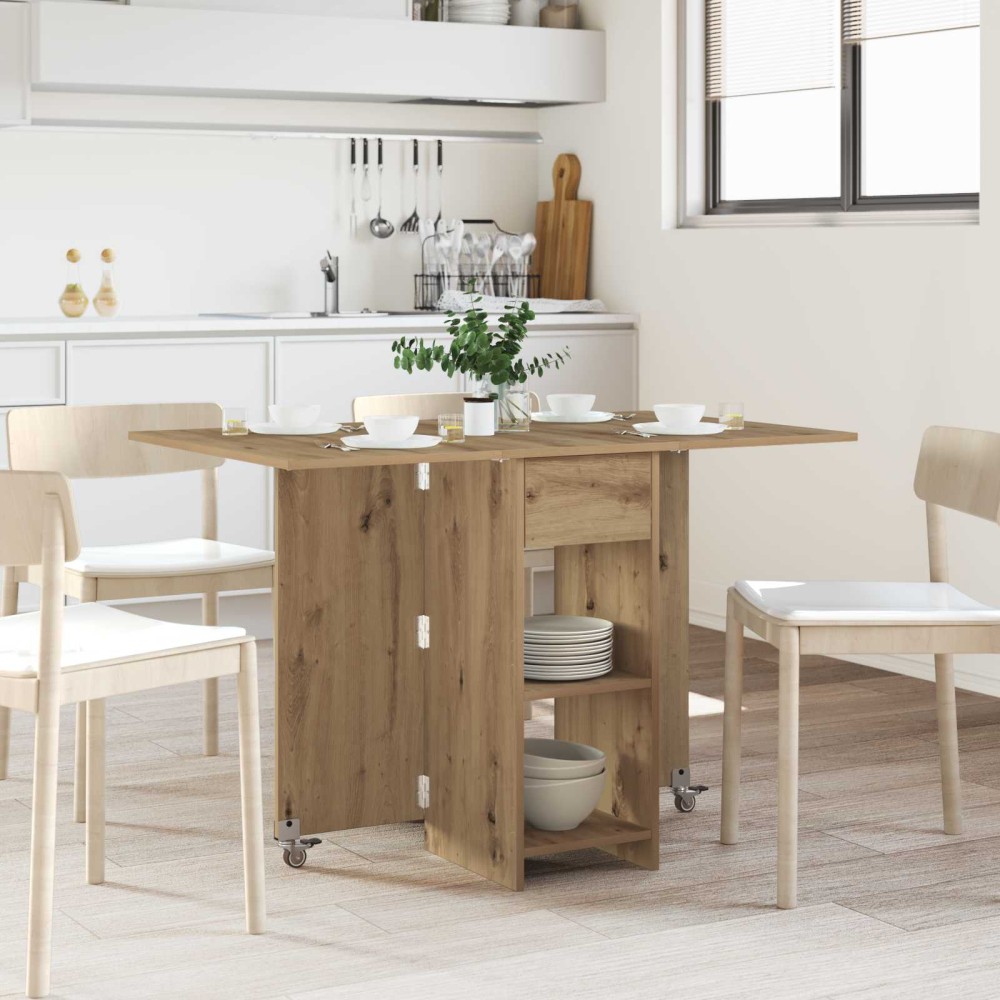 vidaXL Τραπέζι φαγητού 115x70x75cm Επεξεργασμένο Ξύλο Ορθογώνιος 1 τεμ.