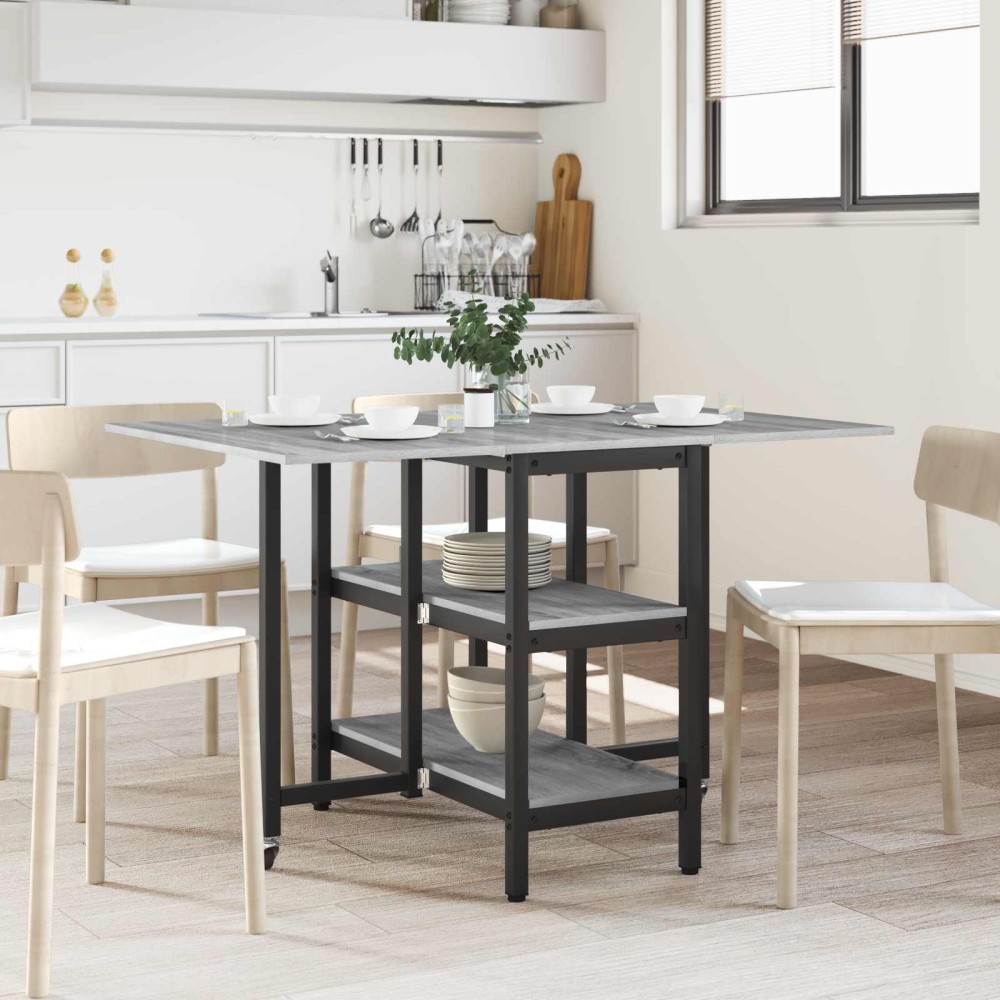 vidaXL Τραπέζι φαγητού 122x80x76,5cm Επεξεργασμένο Ξύλο 1 τεμ.