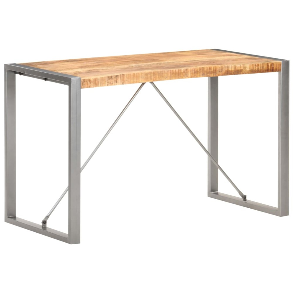 vidaXL Τραπεζαρία 120x60x75cm από Μασίφ Ακατέργαστο Ξύλο Μάνγκο 1 τεμ.