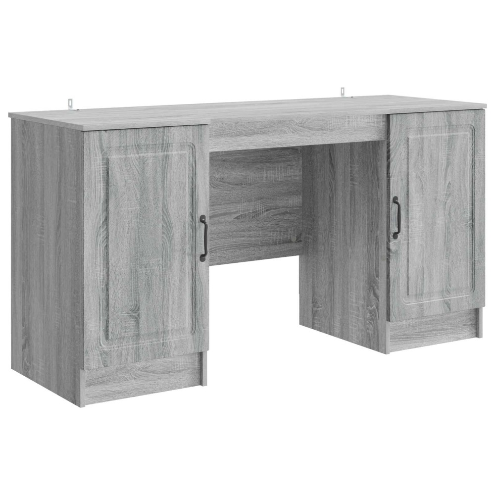 vidaXL Γραφείο Γκρι Sonoma 142,5x50x75cm Επεξεργασμένο Ξύλο 1 τεμ.