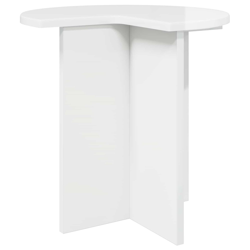 vidaXL Τραπεζάκι Πλευράς Γυαλιστερό Λευκό 39x38 εκ 1 τεμ.