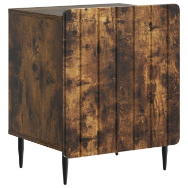 vidaXL Κομοδίνο Καπνισμένο Ξύλο Δρυός 43x34,5x52 εκ 1 τεμ.