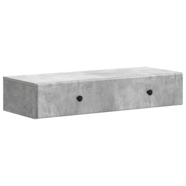 vidaXL Τραπεζάκι Τοίχου Γκρι Σκυροδέματος 87,5x34,5x17cm
