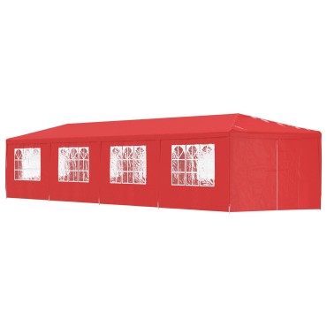vidaXL Σκηνή Πάρτυ 1200 x 300 x 255 εκ Κόκκινο