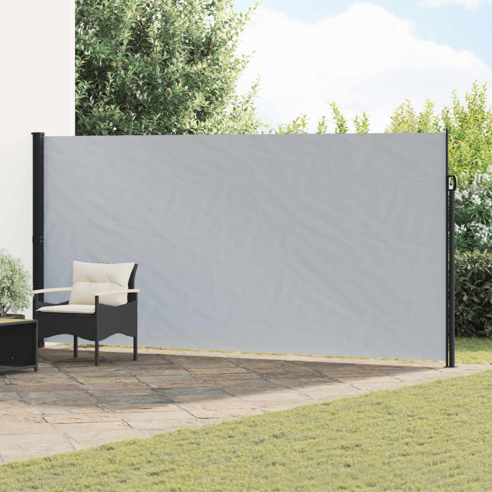 vidaXL Ανακλινόμενος Πλευρικός Απλώστρα Γκρι 500 x 180 εκ. Πολυεστέρας