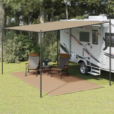 vidaXL Χαλί Σκηνής Taupe 250 x 350 εκ.